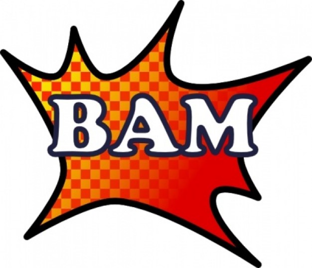 Bam Splash clip art Vector | Free Download