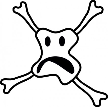 Scary Smiley Skull clip art Vector clip art - Free vector for free ...