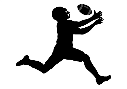 American Football Silhouette Vector Graphics >> Silhouette Graphics