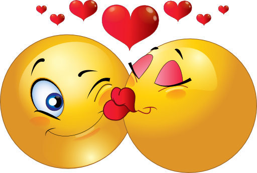 clipart-kissing-couple-smiley- ...