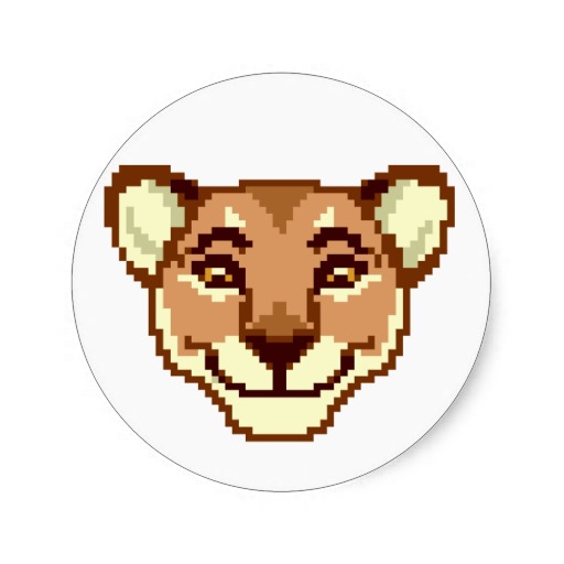 Happy Cartoon Lioness emoticon Sticker | Zazzle