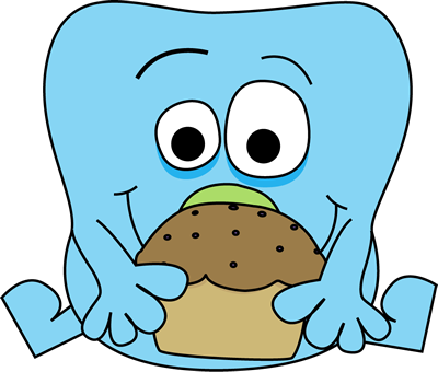 Monster with a Muffin Clip Art - Monster with a Muffin Image