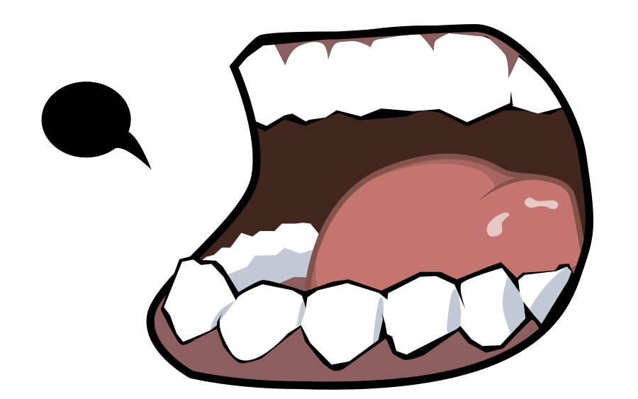 Mouth with Tongue small clipart 300pixel size, free design ...