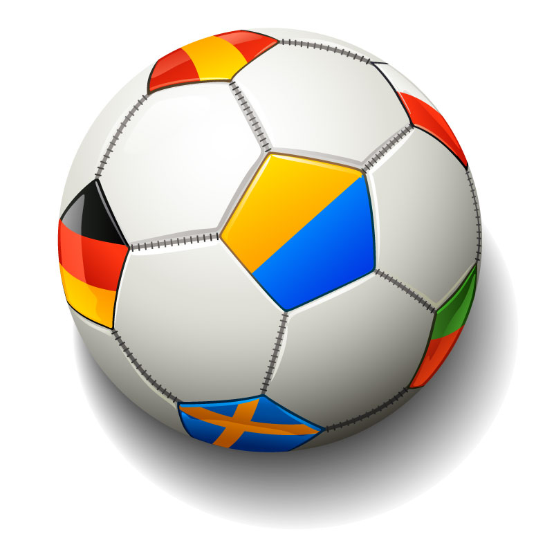 Color Football Design Vector | Free Vector Graphic Download