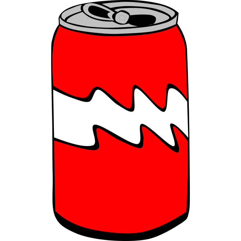 Clipart - Fast Food, Drinks, Soda, Can