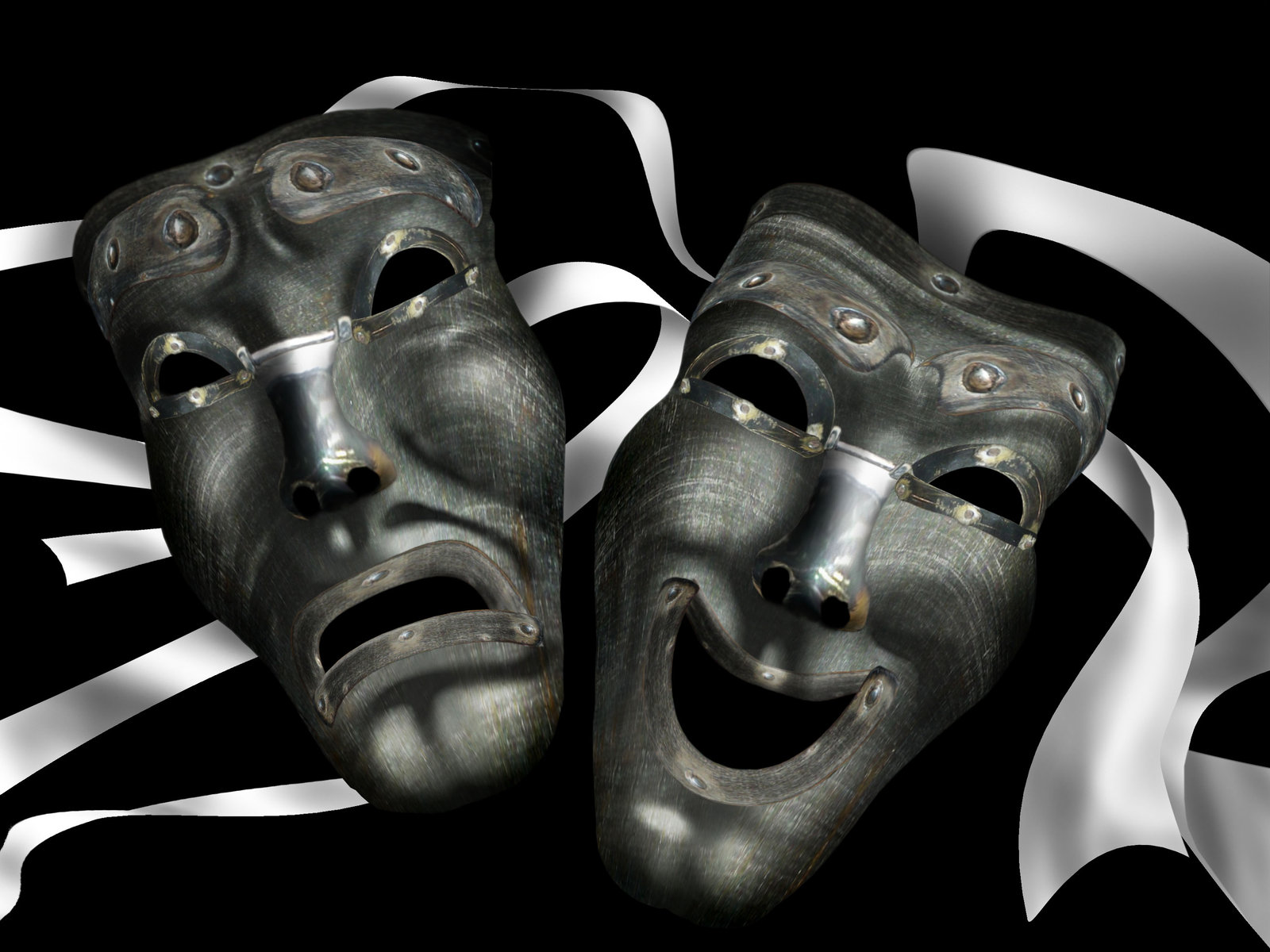 theater masks by baczo on DeviantArt
