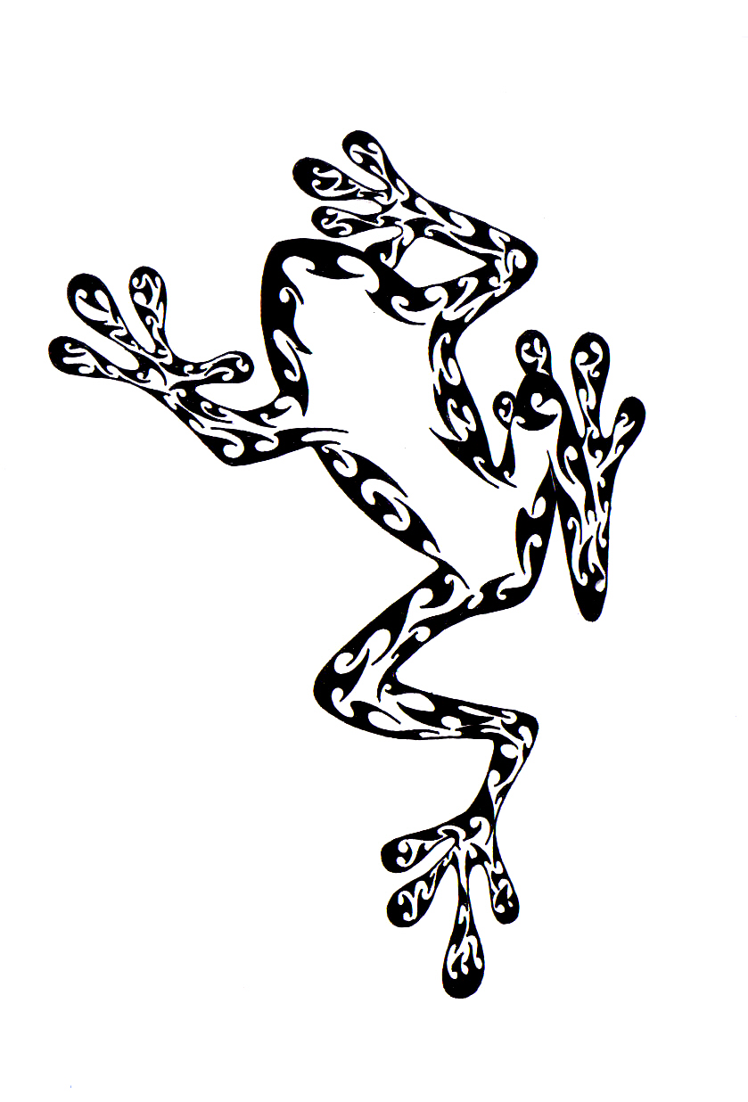 Tattoo Design: Tribal Frog Tattoos