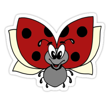 Ladybug Cartoon" Stickers by Akuma91 | Redbubble - ClipArt Best ...