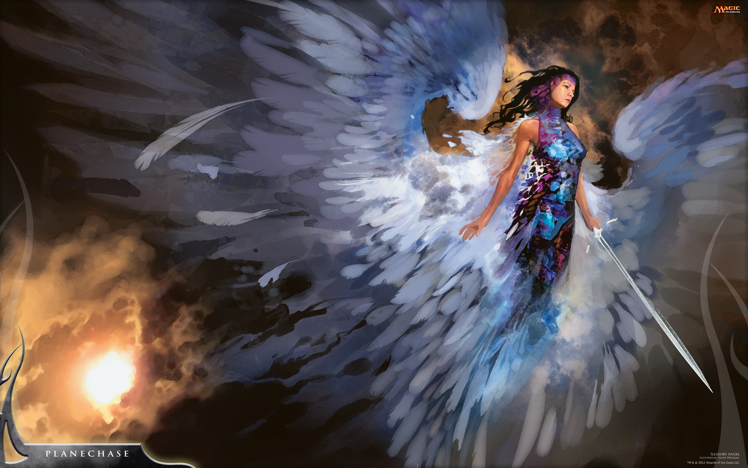 Wallpaper of the Week: Illusory Angel : Daily MTG : Magic: The ...