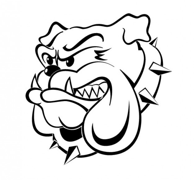Bulldog pet head Vector | Free Download