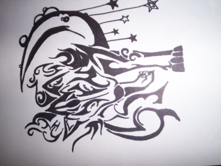 Tribal Wolf Drawing - Portrait Hart Studios | Drawings ...