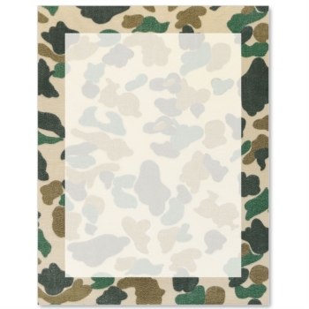 Camouflage Letter Paper | Idea Art