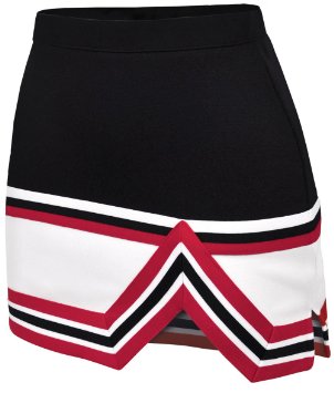 Amazon.com : Stunt Skirt Black/Red X-Small : Athletic Cheerleading ...