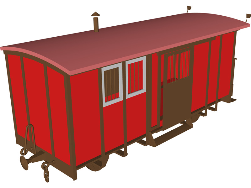 Train Car Box 3D Model Download | 3D CAD Browser