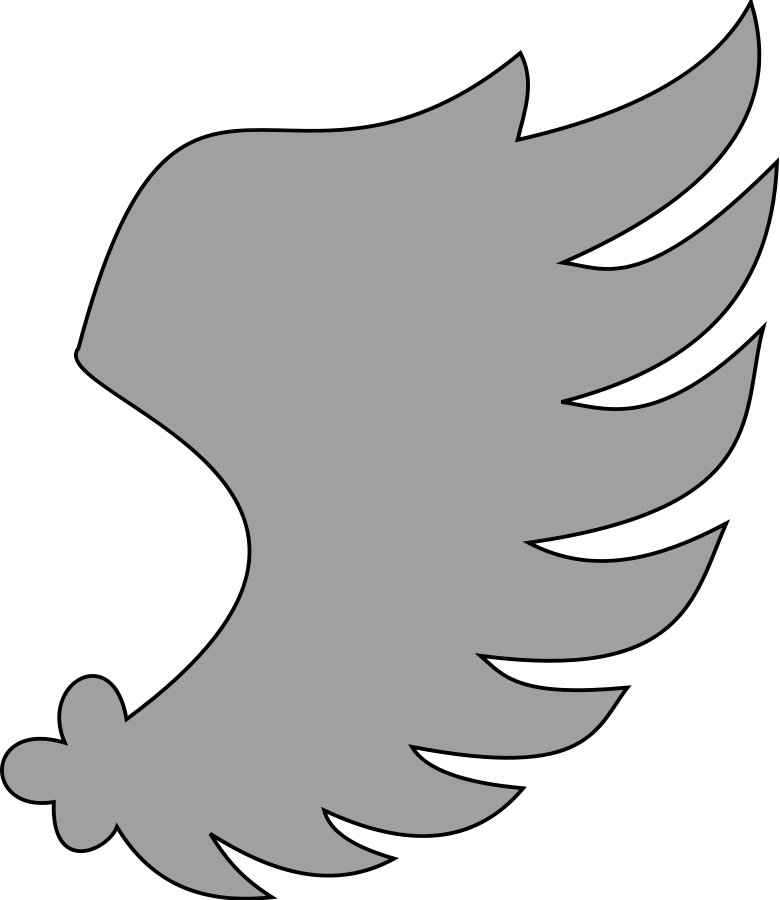 Wing sinister large 900pixel clipart, Wing sinister design ...