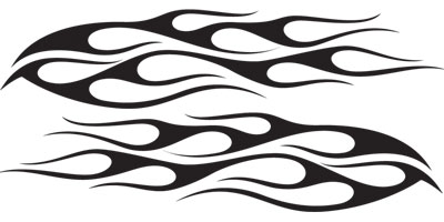 Vehicle Graphics - GF111 Vinyl Ghost Flames