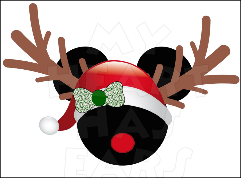 Reindeer Minnie Mouse with INSTANT DOWNLOAD Christmas digital clip ...