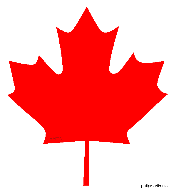 Free Flags Clip Art by Phillip Martin, Canada Maple Leaf