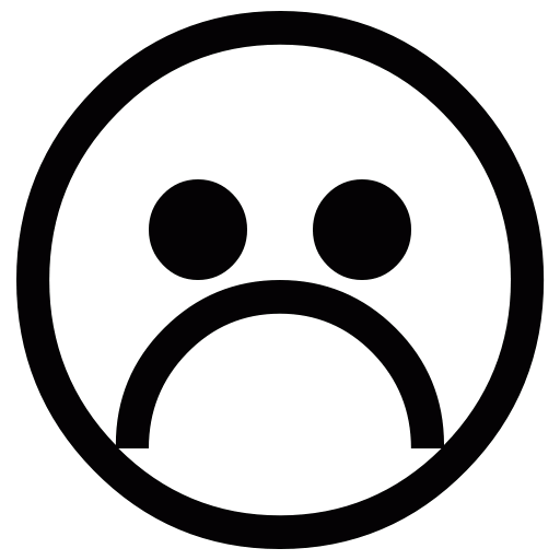 Sad Smiley Black - ClipArt Best
