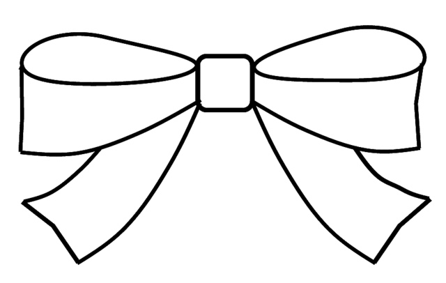 Bow Outline - ClipArt Best