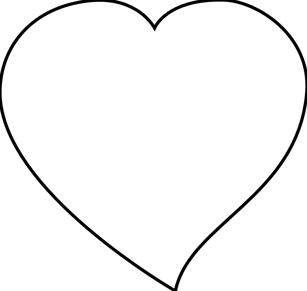 clipartist.net » Clip Art » Craigmj Heart Sheet Page Black White ...