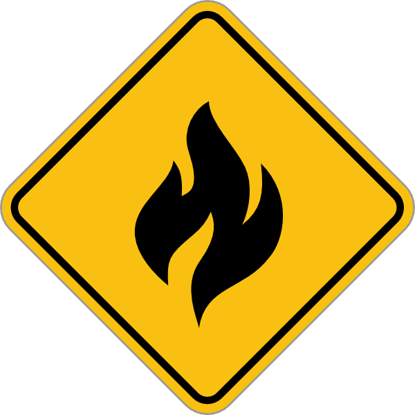 Fire Alert Sign Clip Art at Clker.com - vector clip art online ...