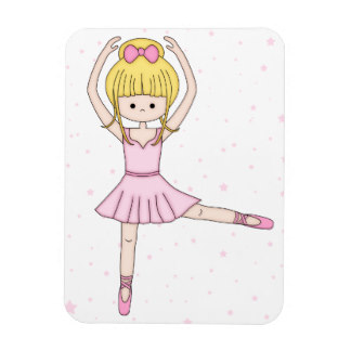Cartoon Ballerina Girl Magnets, Cartoon Ballerina Girl Magnet ...