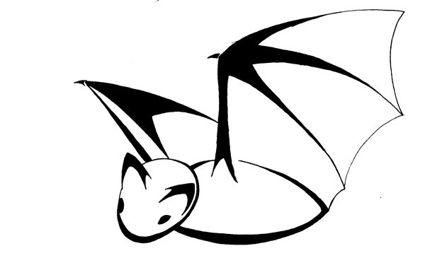 A Bat Tattoo Stencil | Tattooshunt.com