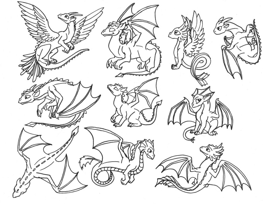 Cute Dragons Clip Art by Skylanth on DeviantArt