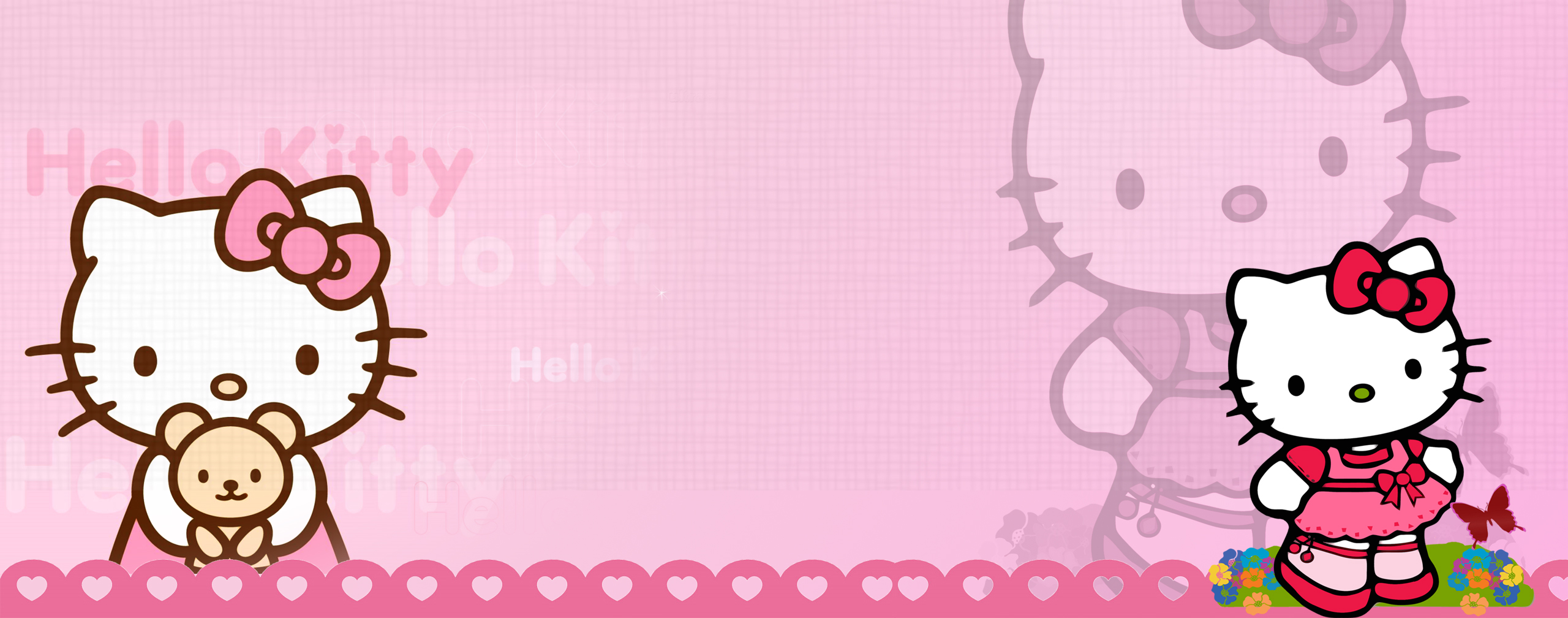 Download Hello Kitty Dual Monitor Wallp Brh Deviantart Wallpaper ...