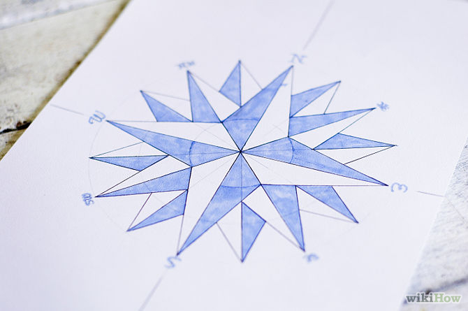 How to Draw a Compass Rose: 12 Steps (with Pictures) - wikiHow