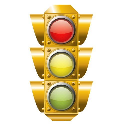 Create a Detailed Vector Traffic Light with Simple Shapes ...