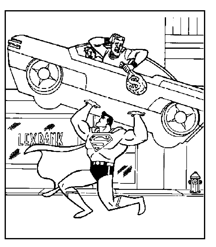 Printable Superman Coloring Pages - AZ Coloring Pages