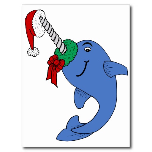 Narwhals Postcards & Postcard Template Designs