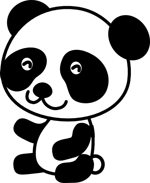 Panda Face Clipart Black And White | Clipart Panda - Free Clipart ...