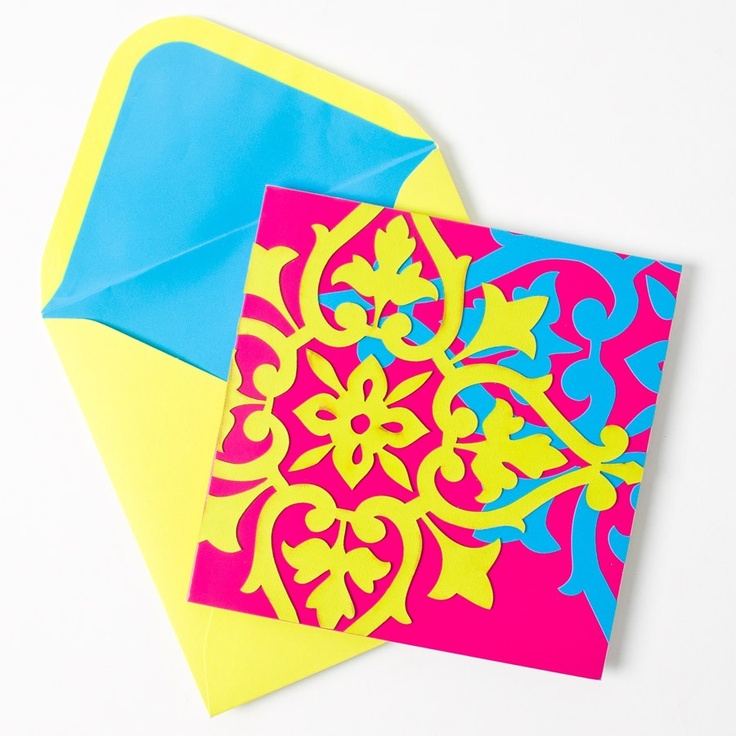 Layered Medallion Square Note Cards | Wrapping paper and stationary |…