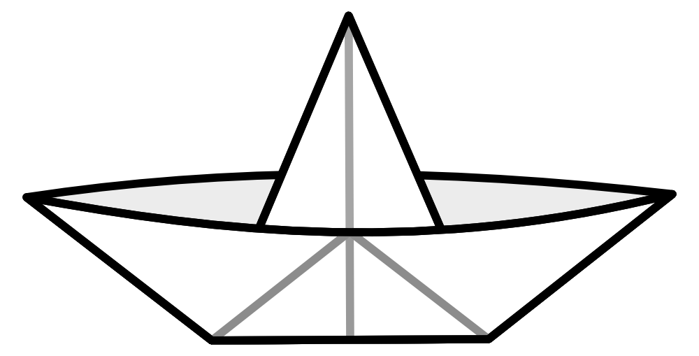 OnlineLabels Clip Art - Paperboat