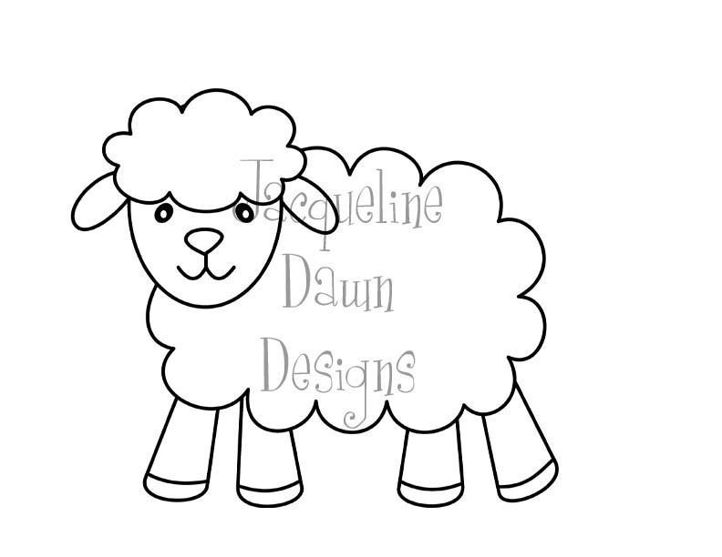 Digital Stamp Lamb by paperaddictions on Etsy