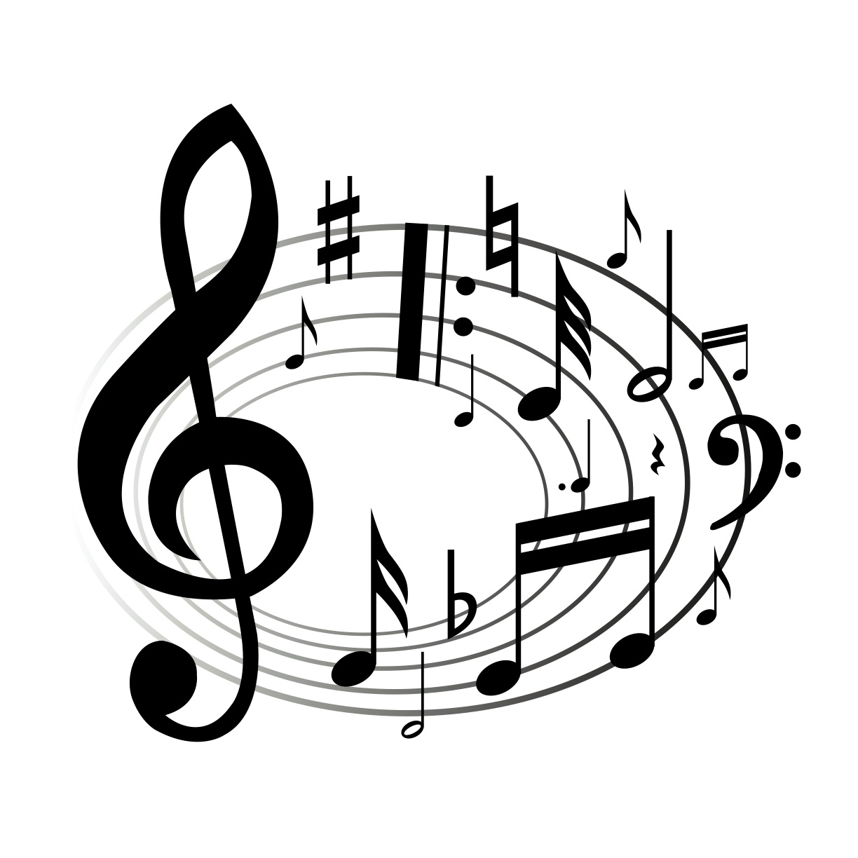 Pix For > Piano Notes Clip Art