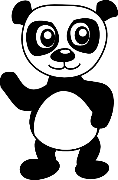 Panda Bear clip art - vector clip art online, royalty free ...