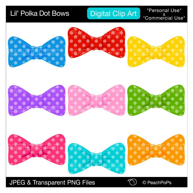 Popular items for bow clip art on Etsy