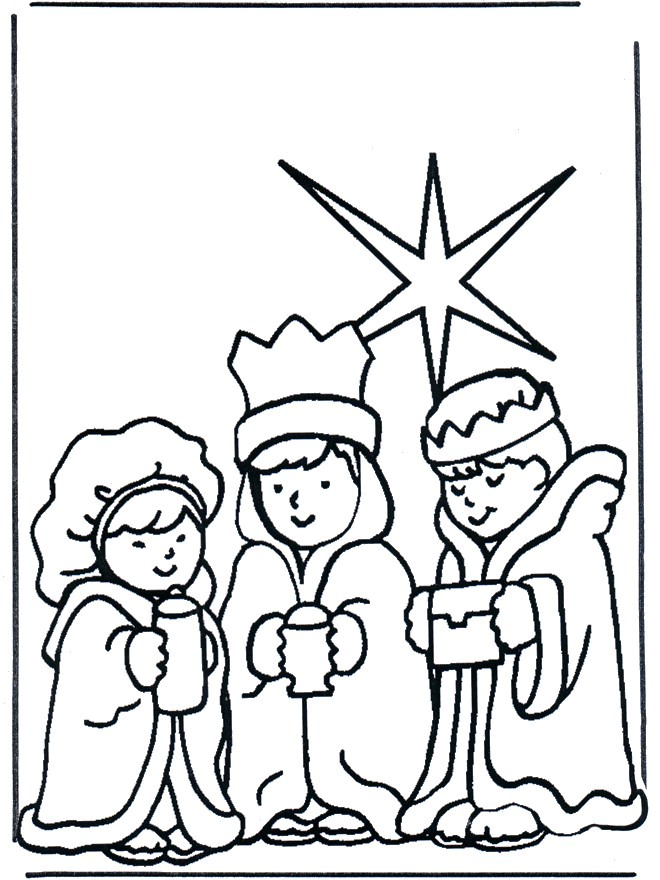 Nativity Scenes Coloring Pages | Mewarnai