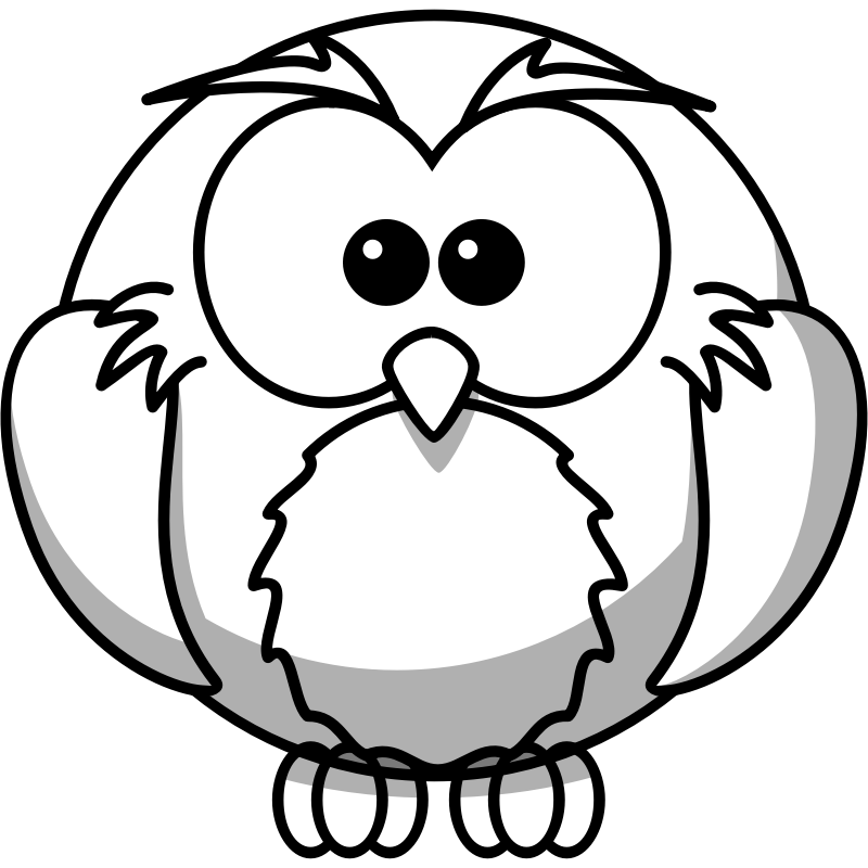Cute Owls Cartoon Black And White Images & Pictures - Becuo