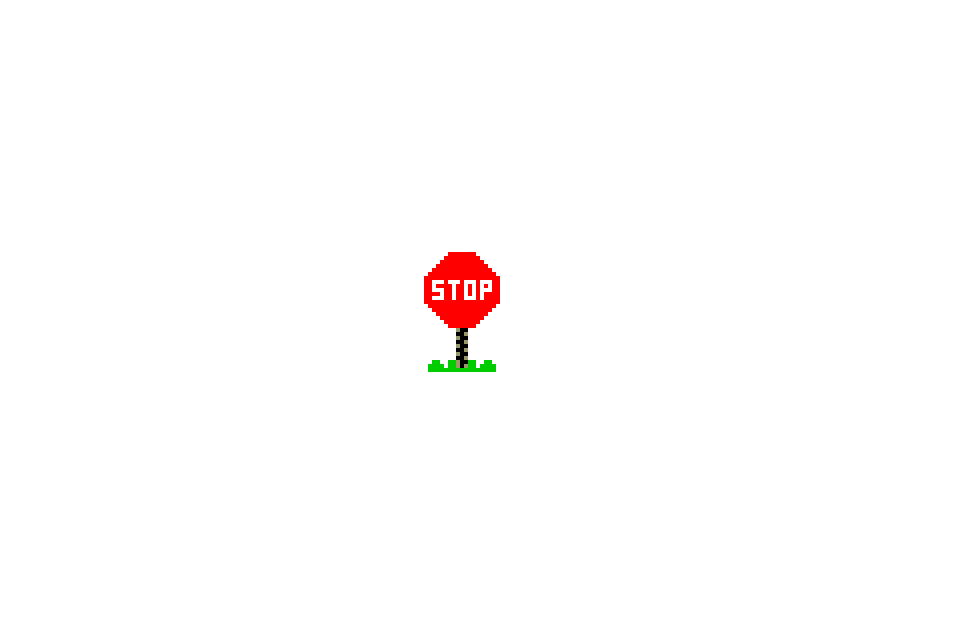 Stop Sign - Make Pixel Art.