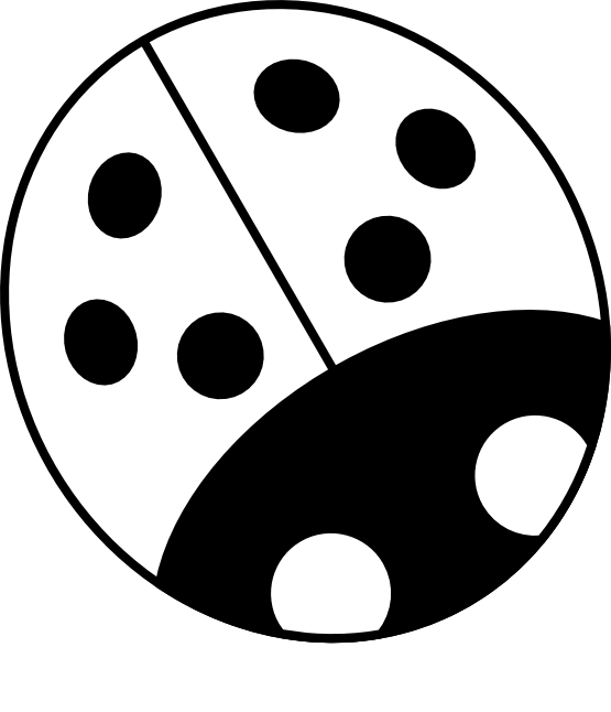 Ladybug 12 Black White Greenery Flower Plant xochi.info SVG ...