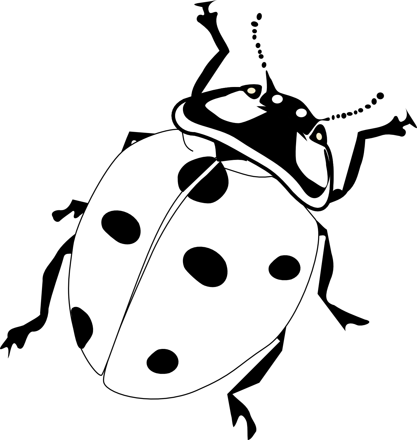 Ladybug Drawing Black And White | Clipart Panda - Free Clipart Images