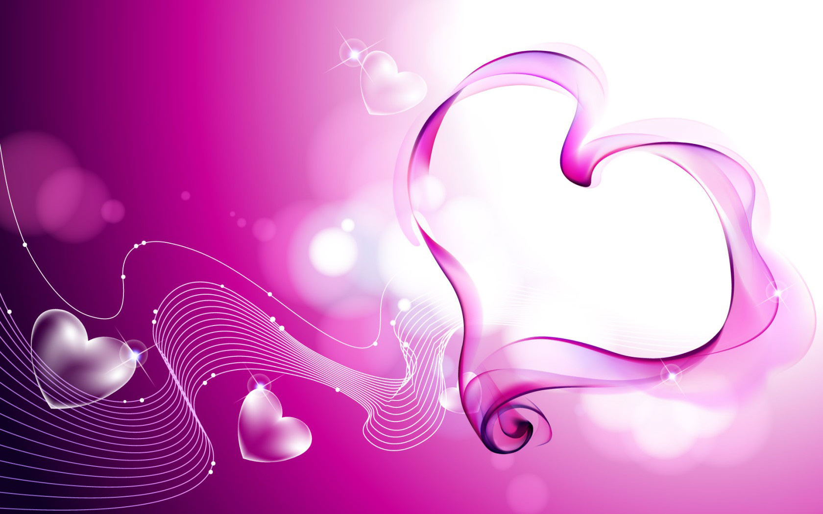 Pink Love Hearts Smoke Wallpapers | HD Wallpapers