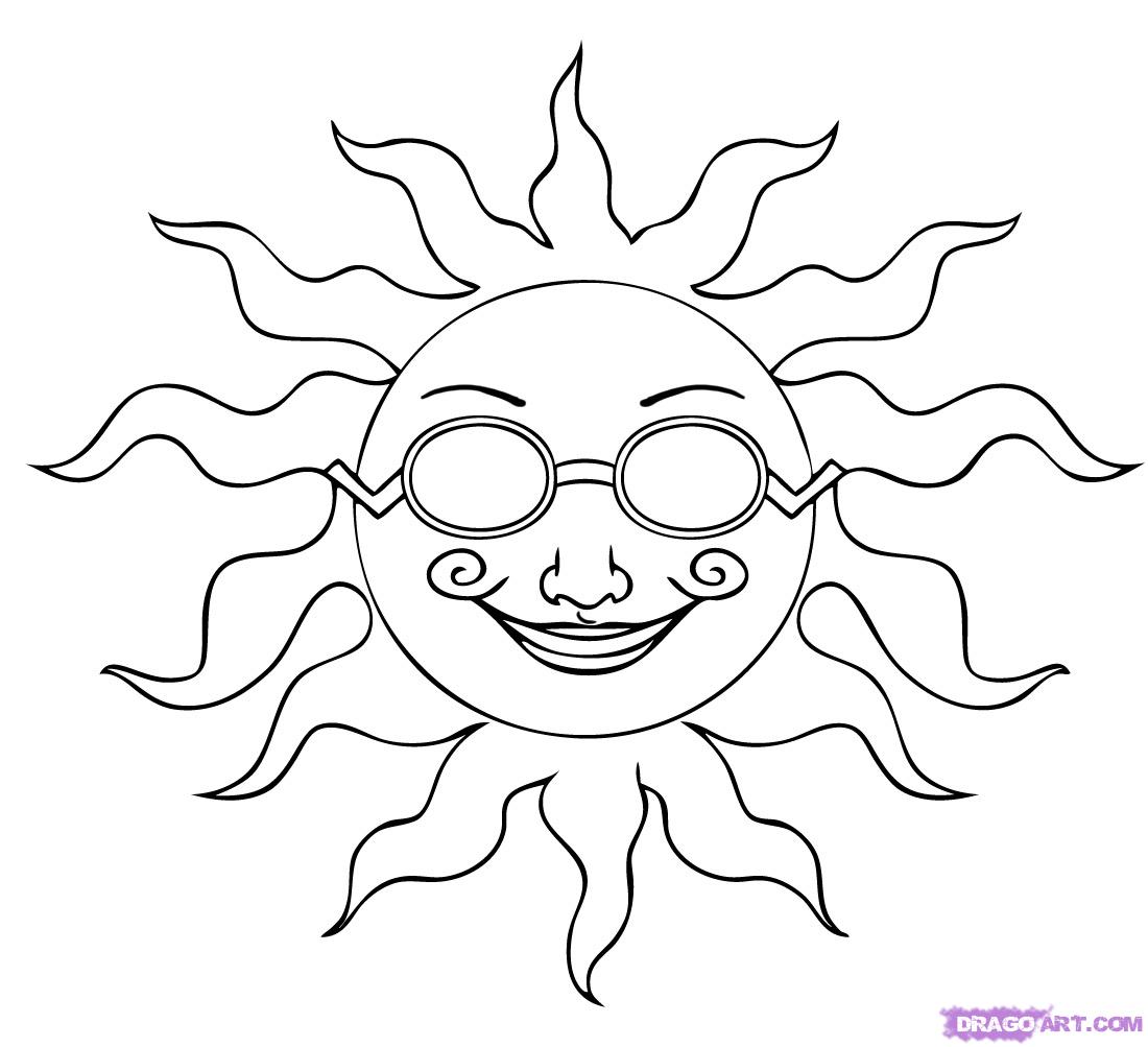 How to Draw the Sun, Step by Step, Outer Space, Landmarks & Places ...