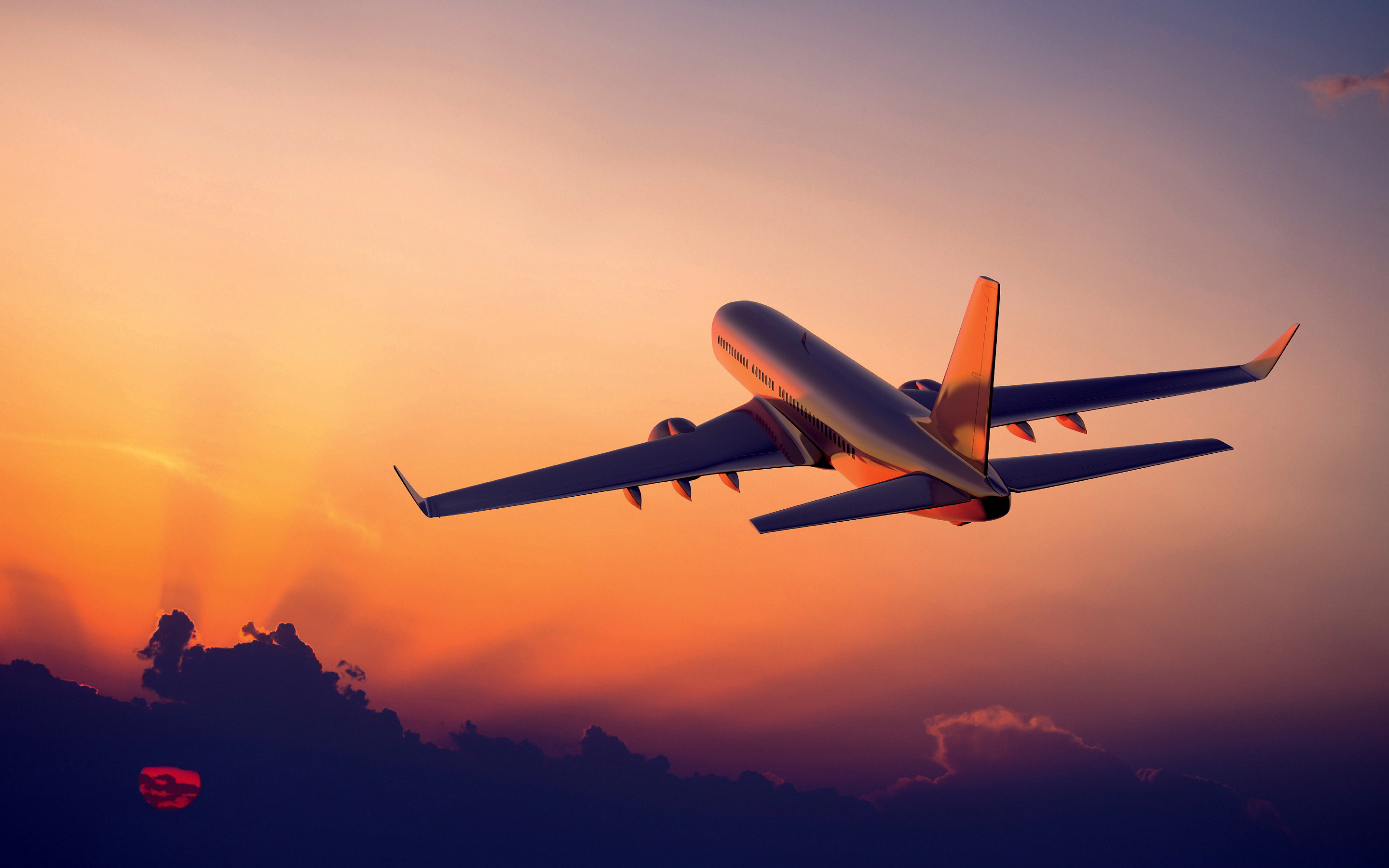 Airplane Sunset - 1684227