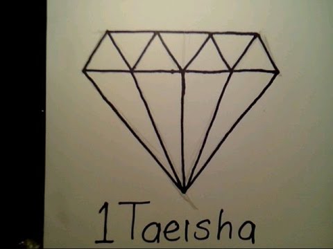 How To Draw A Diamond Easy como dibujar un diamante ring Blood ...